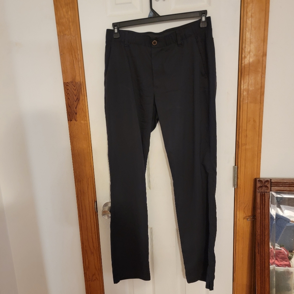 Under Armour The Showdown Pant 34x32  Elastic Waist Black 1309545 Mens Golf